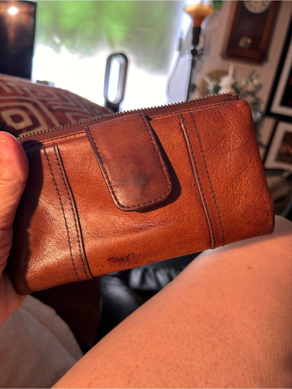 Fossil Brown leather wallet “Long live Vintage” - Picture 15 of 17